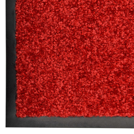 Vidaxl deurmat wasbaar 60x180 cm rood