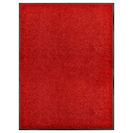 Vidaxl deurmat wasbaar 90x120 cm rood