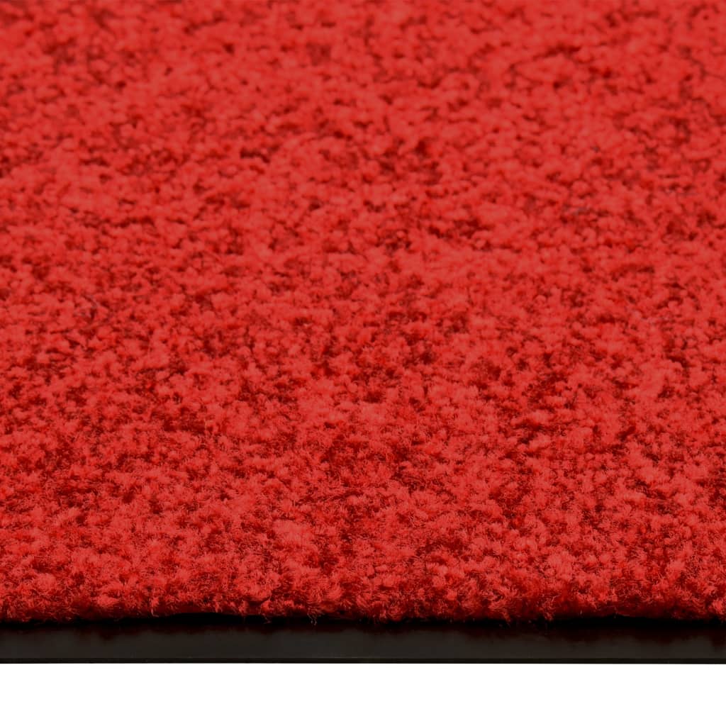 VIDAXL ROORMAT lavabile 90x120 cm rosso