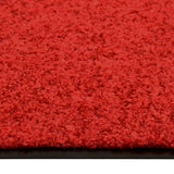 VIDAXL ROORMAT lavabile 90x120 cm rosso