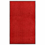 Vidaxl deurmat wasbaar 90x150 cm rood