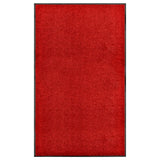 Vidaxl deurmat wasbaar 90x150 cm rood