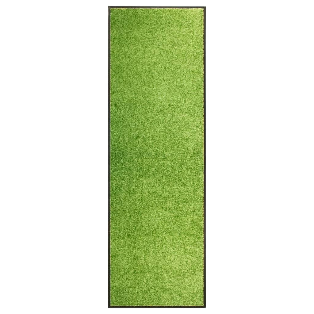 Vidaxl Doormat Washable 60x180 cm green