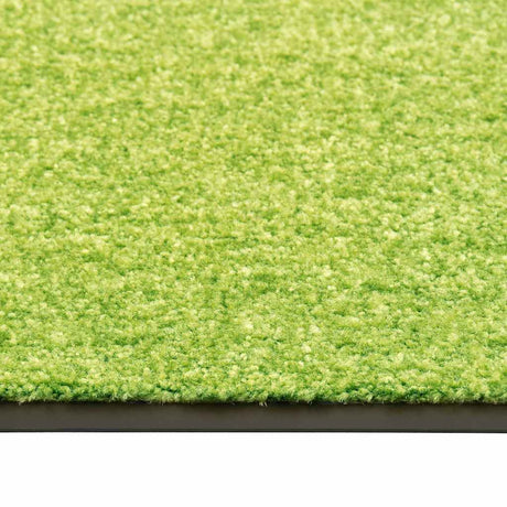 Vidaxl deurmat wasbaar 90x120 cm groen