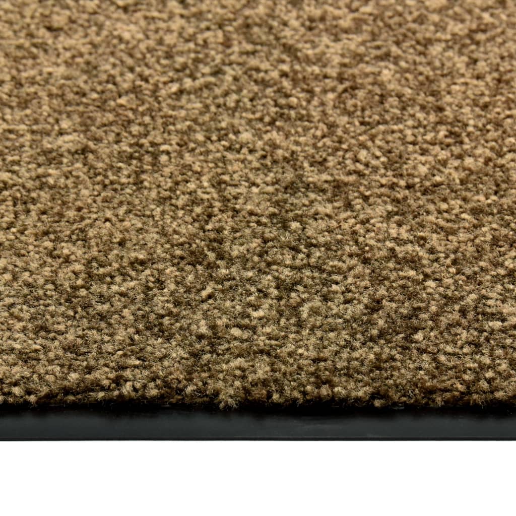 Vidaxl Doormat wäschen 60x180 cm Brown