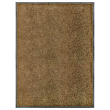 Vidaxl deurmat wasbaar 90x120 cm bruin