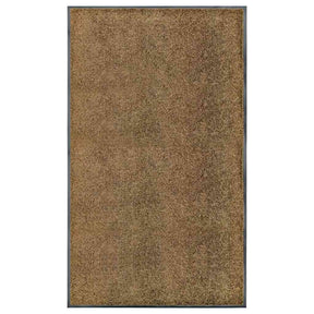 Vidaxl deurmat wasbaar 90x150 cm bruin