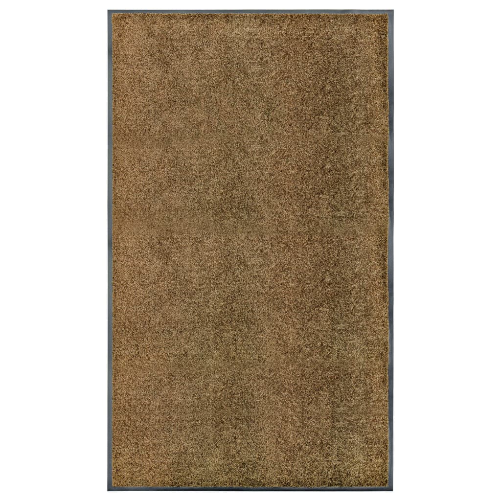 VIDAXL ROORMAT lavabile 90x150 cm marrone