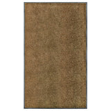 Vidaxl Doormat vaskbar 90x150 cm brun