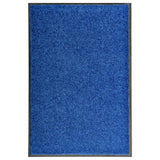 Vidaxl deurmat wasbaar 60x90 cm blauw