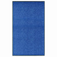 Vidaxl deurmat wasbaar 90x150 cm blauw
