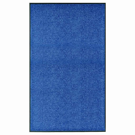 Vidaxl deurmat wasbaar 90x150 cm blauw