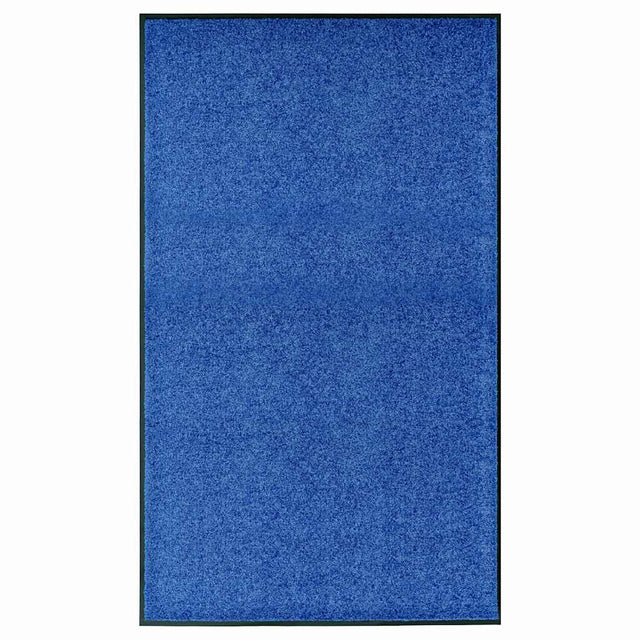 Vidaxl deurmat wasbaar 90x150 cm blauw
