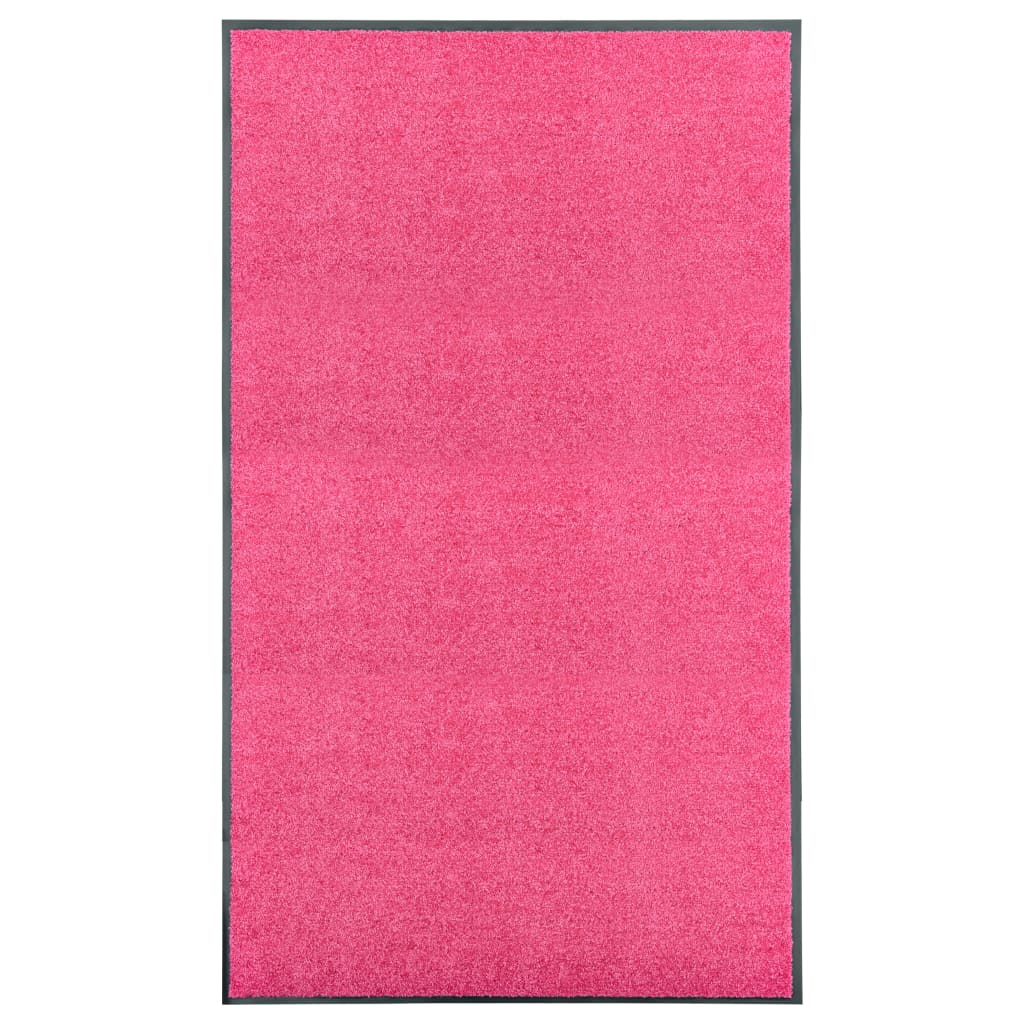 Vidaxl dörrmatta tvättbar 90x150 cm rosa