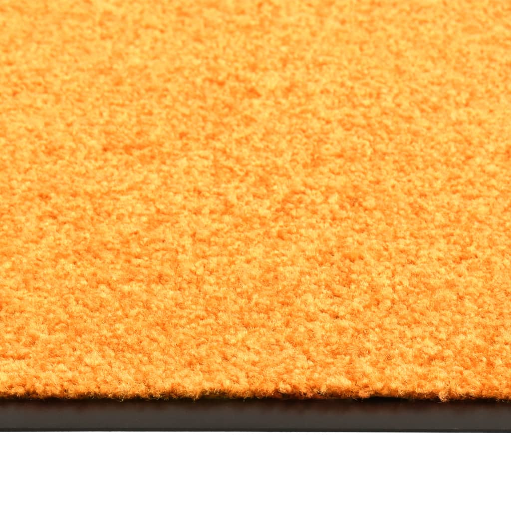 Vidaxl Doormat Washable 60x90 cm pomarańczowy