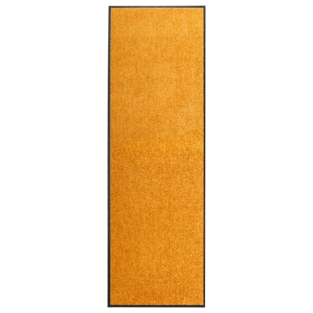 Vidaxl Doormat washable 60x180 cm orange