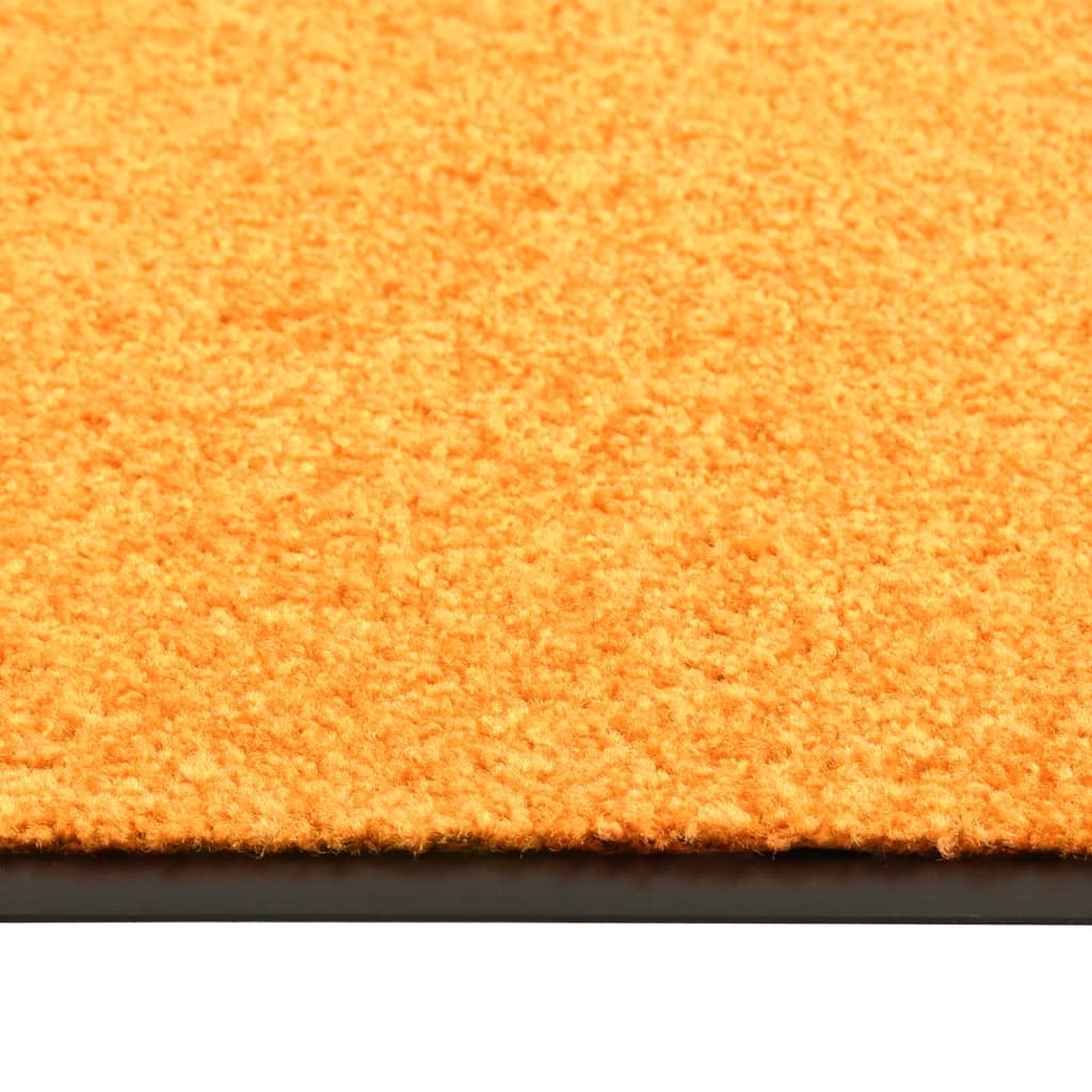 Vidaxl Doormat Washable 90x120 cm pomarańczowy