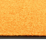 Vidaxl deurmat wasbaar 90x120 cm oranje
