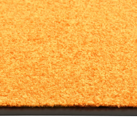 Vidaxl deurmat wasbaar 90x120 cm oranje