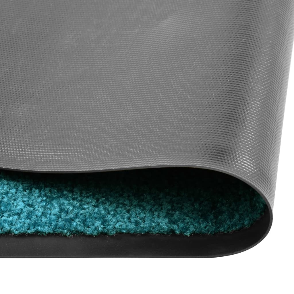 Vidaxl Doormat Washable 60x180 cm Cyan