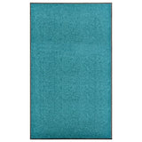 Vidaxl Doormat washable 90x150 cm Cyan