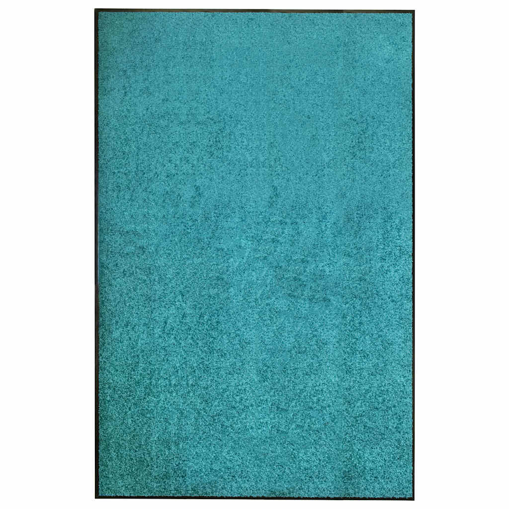 Vidaxl deurmat wasbaar 120x180 cm cyaan