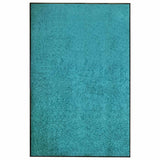 Vidaxl deurmat wasbaar 120x180 cm cyaan