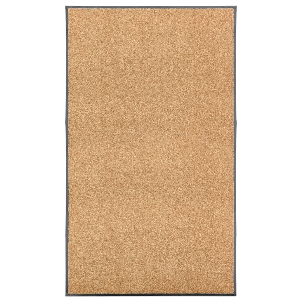 Vidaxl Doormat warhable 90x150 cm Crème