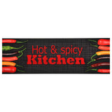 Vidaxl Kitchen mat washable hot spicy 45x150 cm