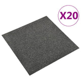 Vidaxl Teppech Tiles 20 st 5 m² 50x50 cm Anthhracite