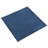 Baldosas de alfombra Vidaxl 20 st 5 m² 50x50 cm azul oscuro