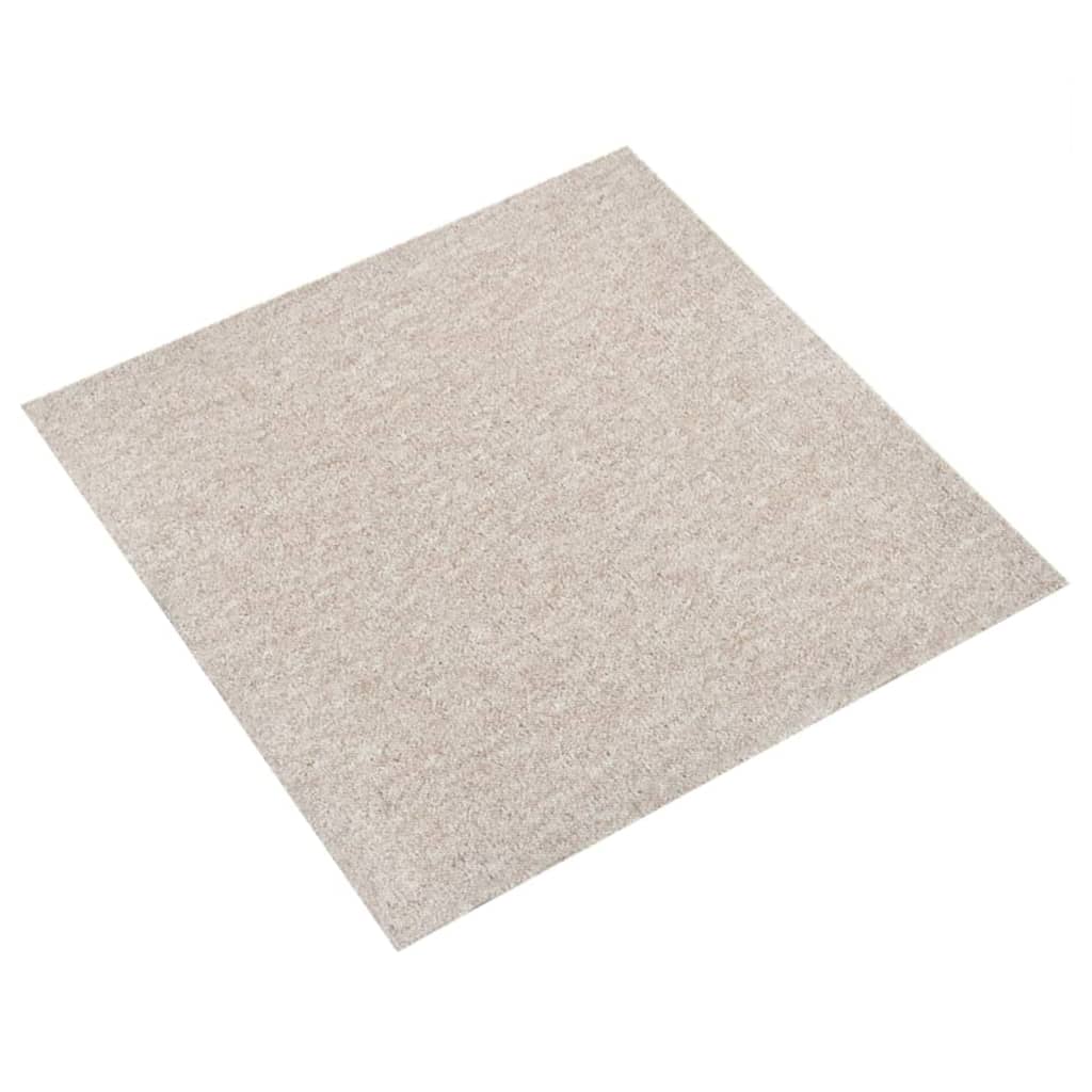 Piastrelle di moquette Vidaxl 20 St 5 m² 50x50 cm Beige