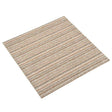Vidaxl tapijt 20 st gestreept beige 50 x 50 cm 100% polypropyleen