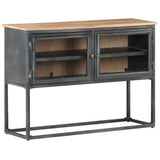 Vidaxl dressoir 100x30x70 cm massief acaciahout grijs