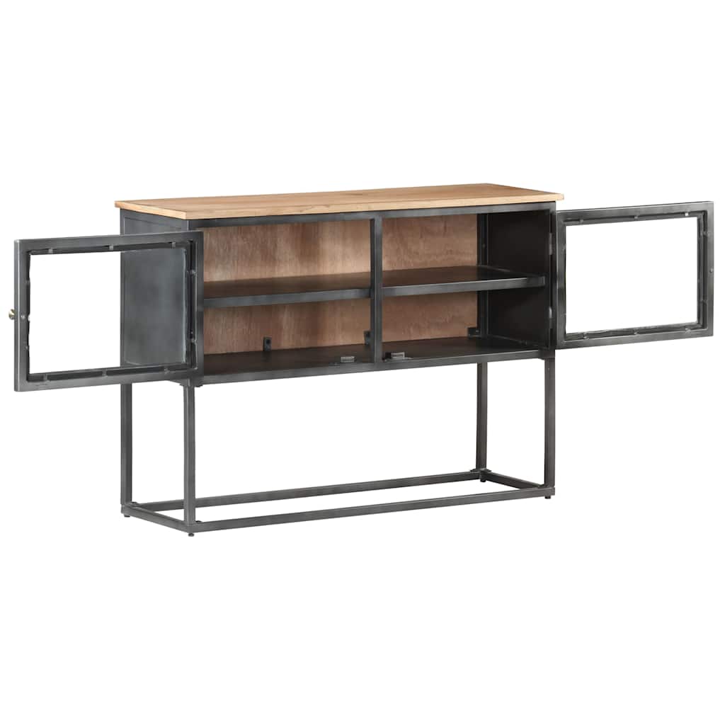 Vidaxl dressoir 100x30x70 cm massief acaciahout grijs