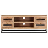 Vidaxl tv-meubel 110x30x40 cm massief acaciahout