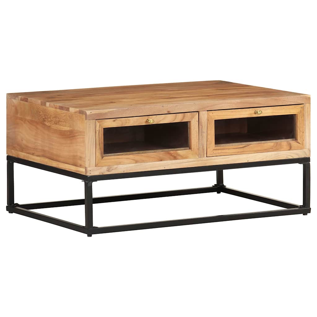 Vidaxl salontafel 90x60x40 cm massief acaciahout