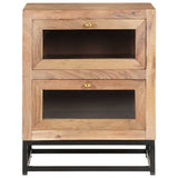 Vidaxl nachtkastje 40x30x50 cm massief acaciahout