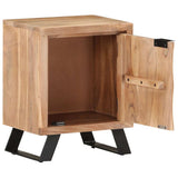 Vidaxl nachtkastje met natuurlijke rand 40x30x50 cm massief acaciahout