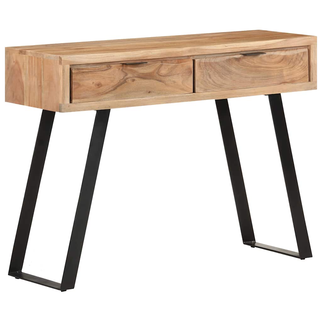 Vidaxl wandtafel met natuurlijke rand 100x35x76 cm massief acaciahout