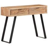 Vidaxl wandtafel met natuurlijke rand 100x35x76 cm massief acaciahout