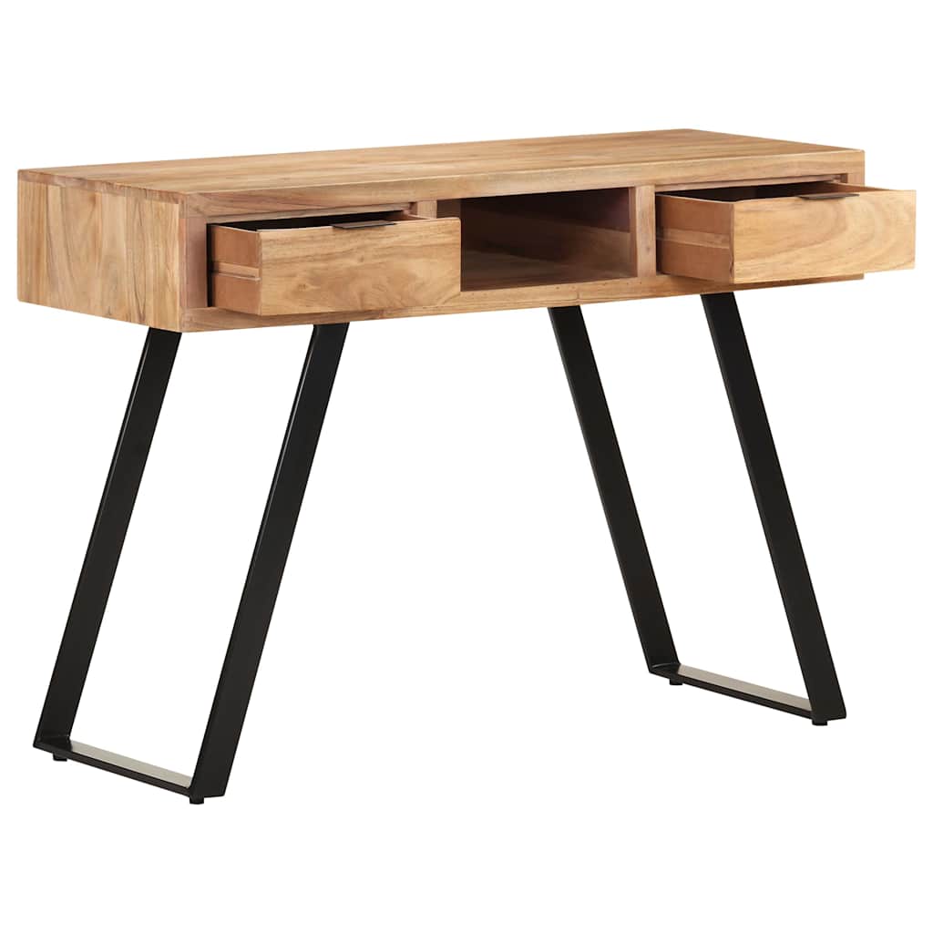 Vidaxl bureau met natuurlijke randen 107x45x79 cm massief acaciahout