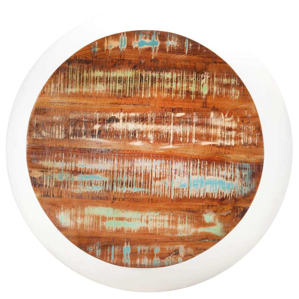 Vidaxl salontafel 68x68x30 cm massief gerecycled hout wit