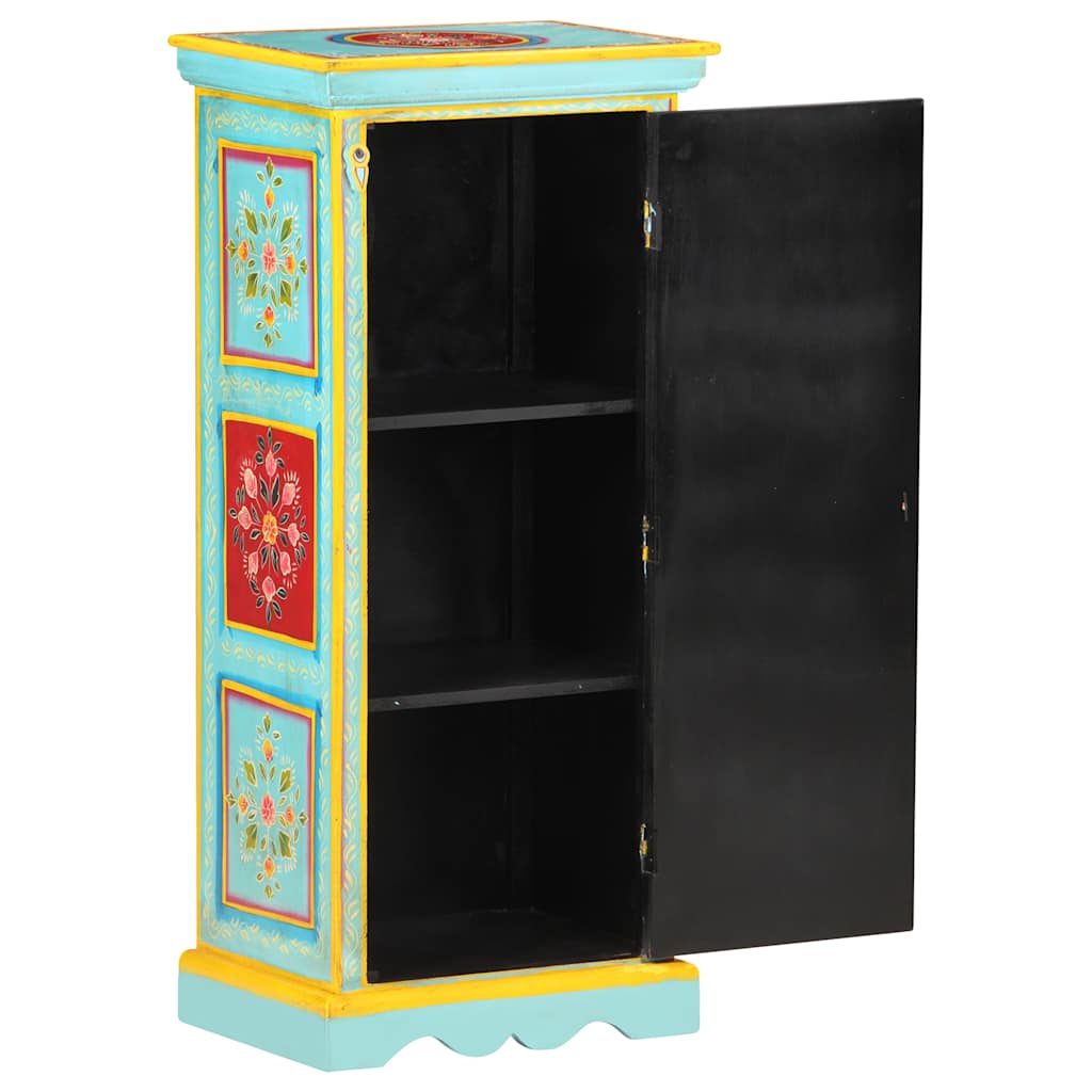 Vidaxl hoge kast handgeschilderd 40x30x90 cm massief mangohout
