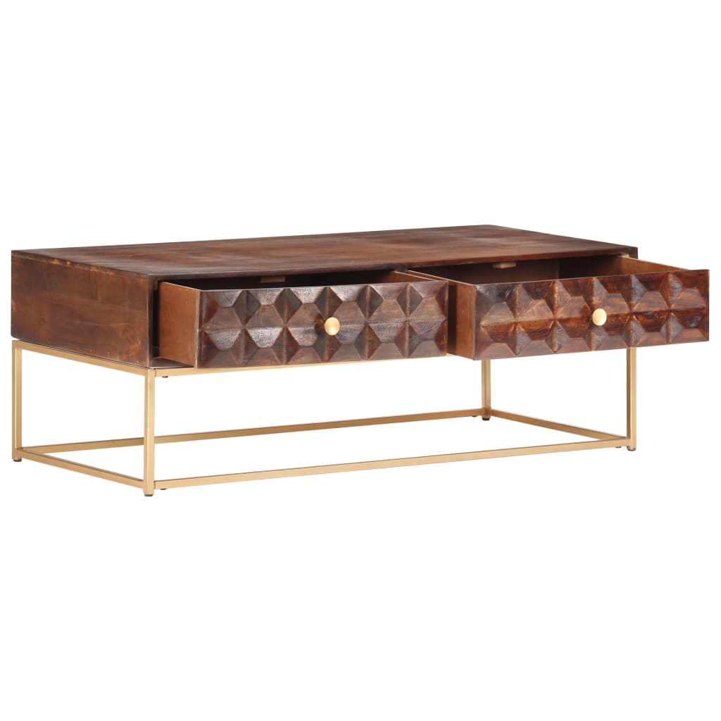Vidaxl salontafel 112x50x40 cm massief mangohout