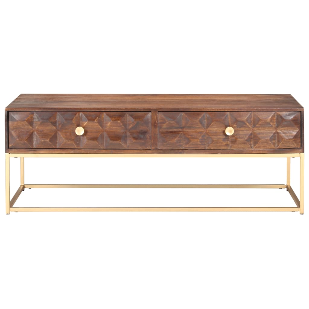 Vidaxl salontafel 112x50x40 cm massief mangohout