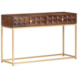 Vidaxl consoletafel 122x36x75 cm massief mangohout