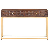Vidaxl consoletafel 122x36x75 cm massief mangohout