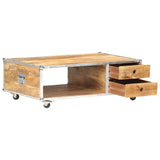 Vidaxl salontafel 89x59x33 cm massief ruw mangohout