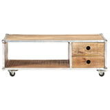 Vidaxl salontafel 89x59x33 cm massief ruw mangohout
